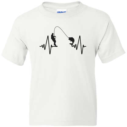 Fishing Heartbeat Kids Tee