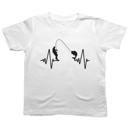 Fishing Heartbeat Kids Tee