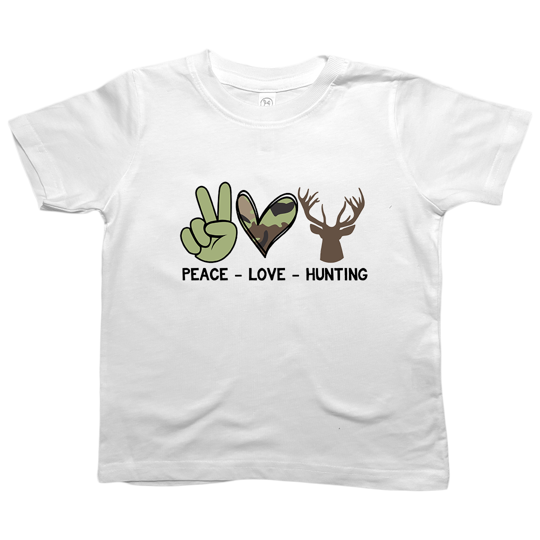 Peace Love Hunting Toddler Tee