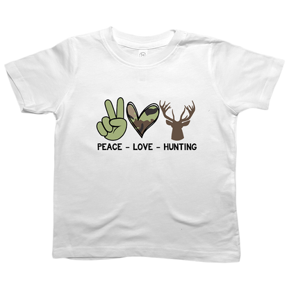 Peace Love Hunting Toddler Tee