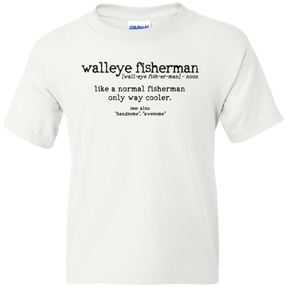 Walleye Fisherman Definition Kids Tee