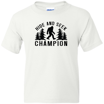 Hide and Seek Sasquatch Kids Tee