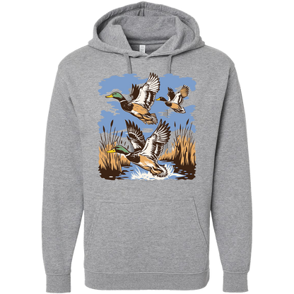 Vintage Ducks Adult Hoodie