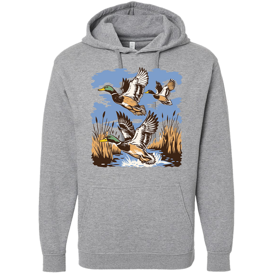Vintage Ducks Adult Hoodie