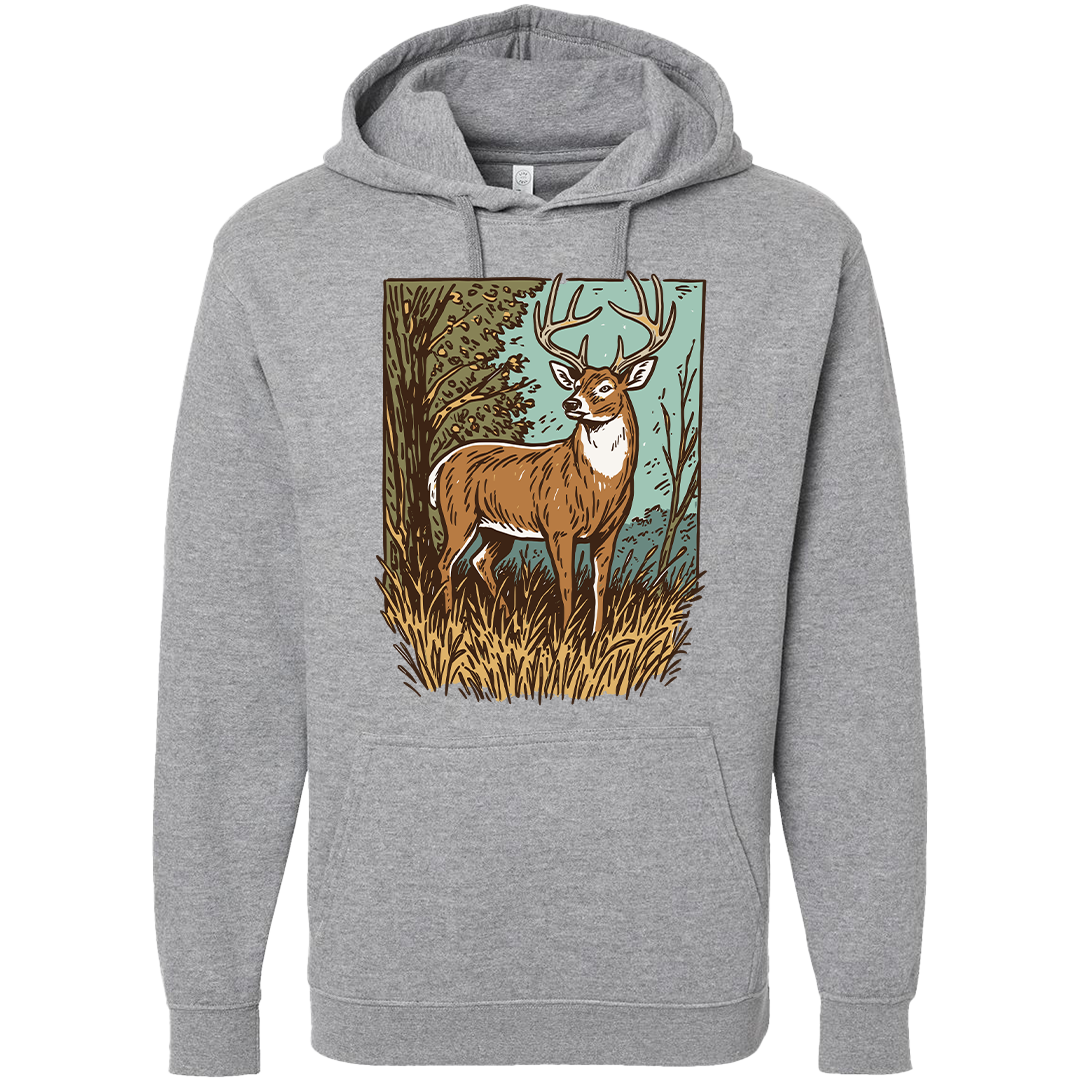 Vintage Deer Adult Hoodie