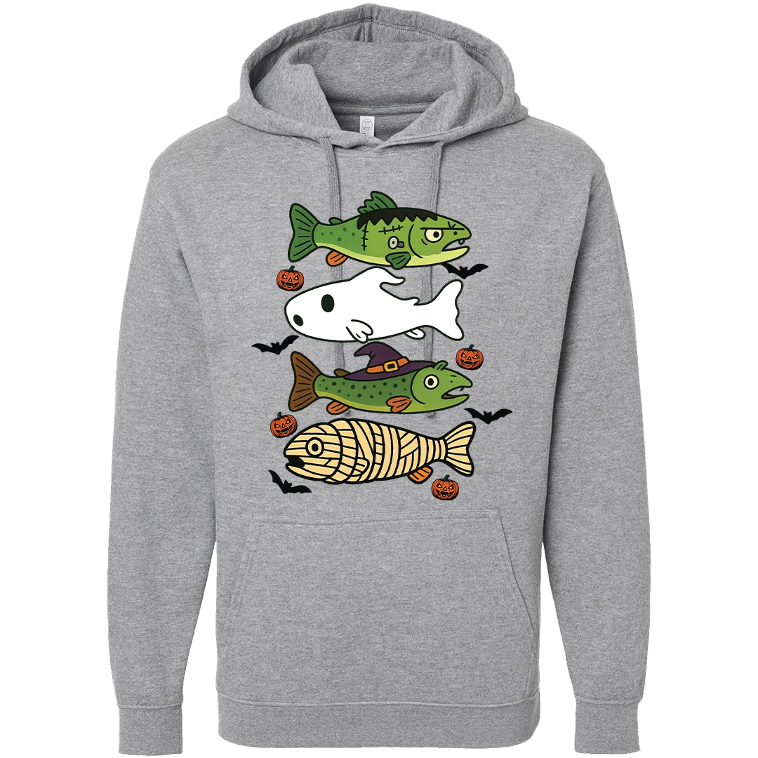 Halloween Fish Adult Hoodie