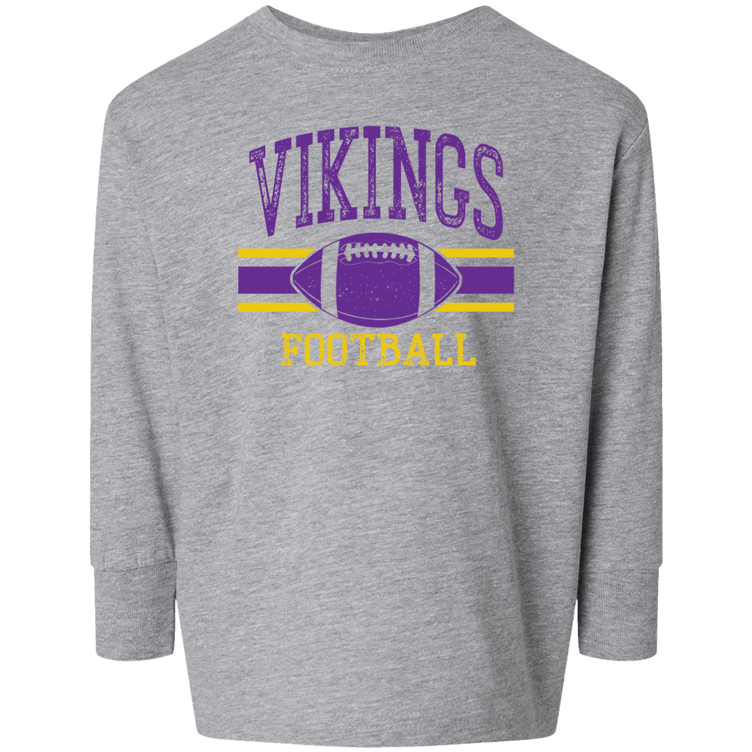 Vikings Football Kids Long Sleeve Tee