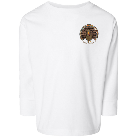Thanksgiving Blessing Kids Long Sleeve Tee