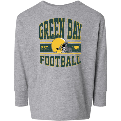 Green Bay Football Kids Long Sleeve Tee