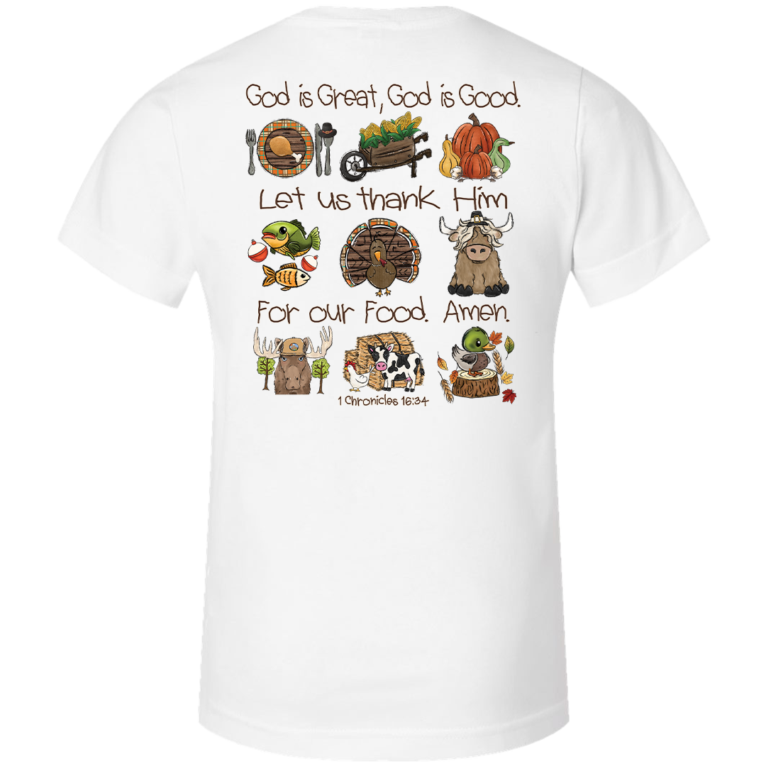 Thanksgiving Blessing Kids Tee