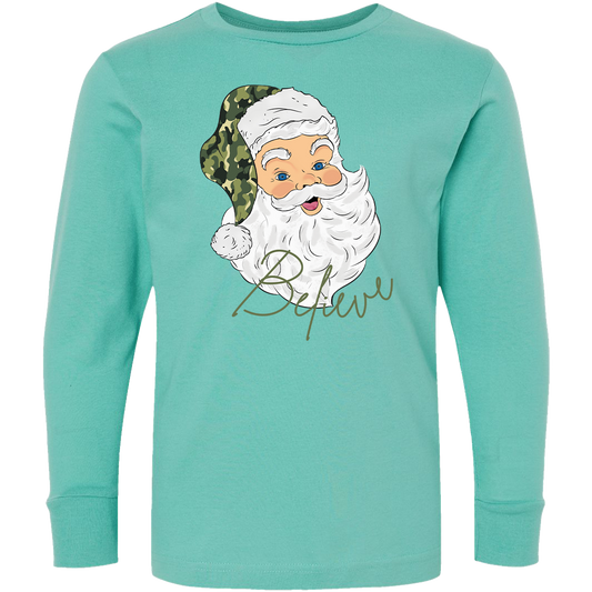 Believe in Santa Kids Long Sleeve Tee