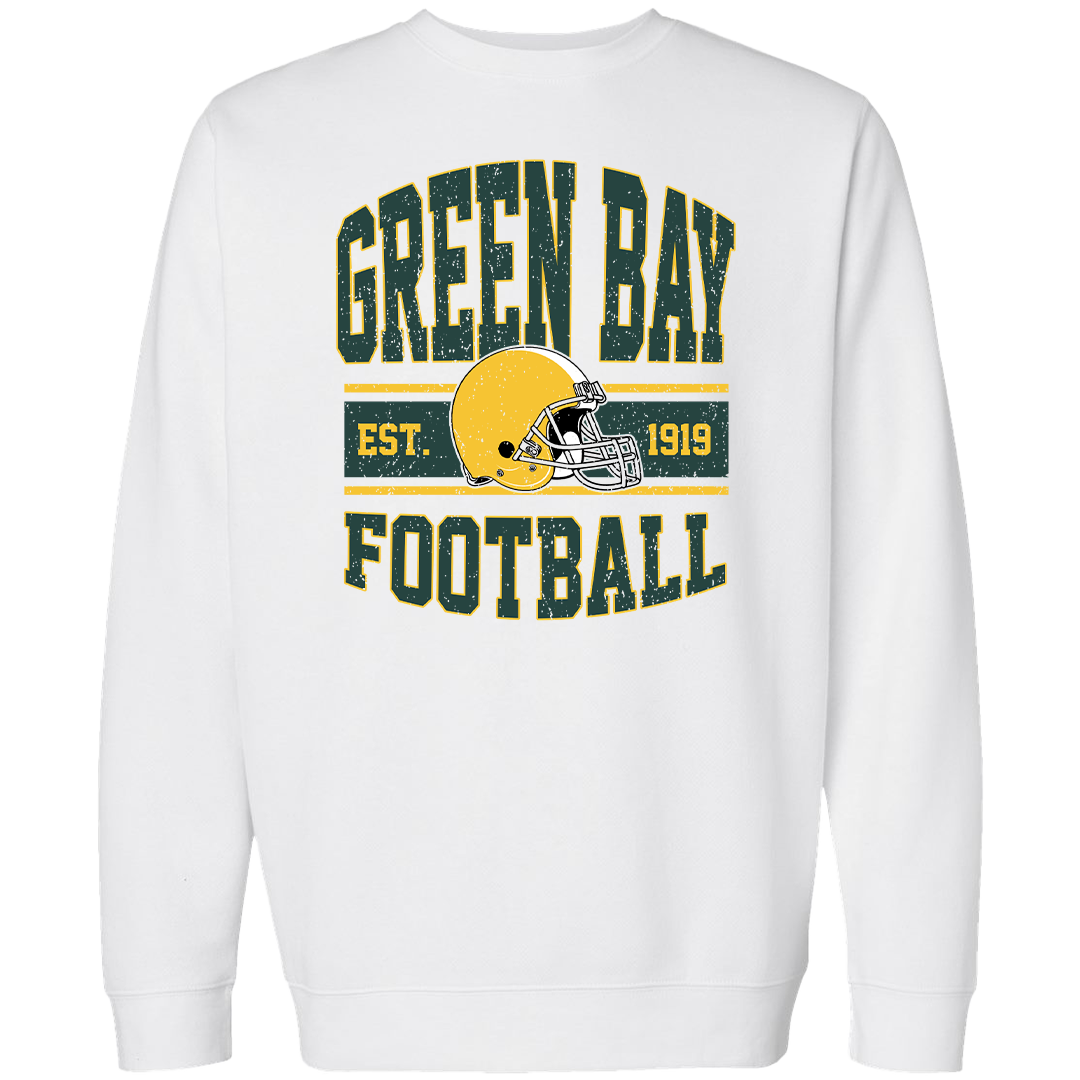 Green Bay Football Adult Crew Neck Sweatshirt