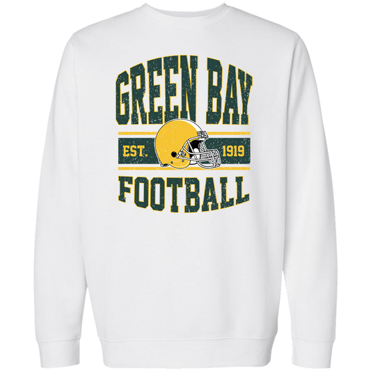 Green Bay Football Adult Crew Neck Sweatshirt