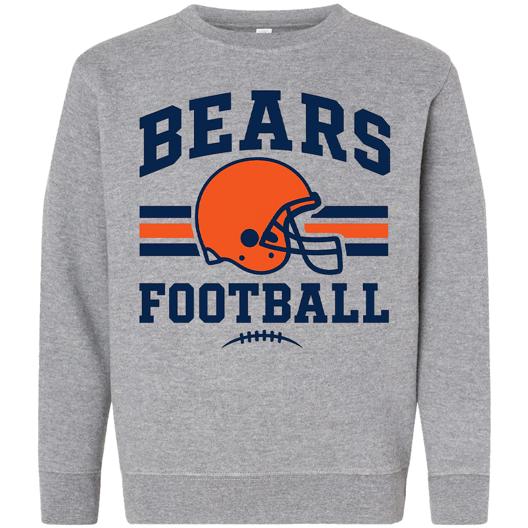 Bears Football Kids Crew Neck Sweatshirt