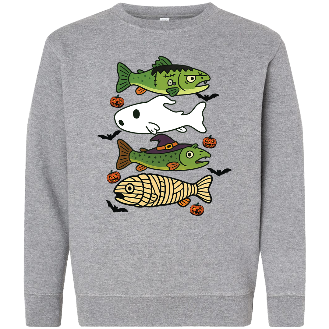 Halloween Fish Toddler Crew Neck Sweatshirt