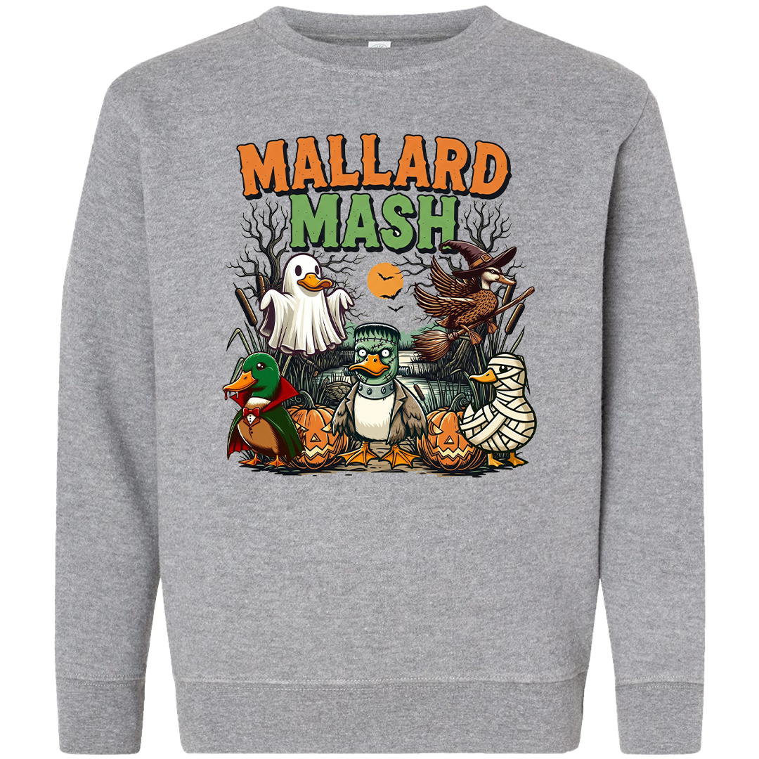 Halloween Mallard Mash Toddler Crew Neck Sweatshirt