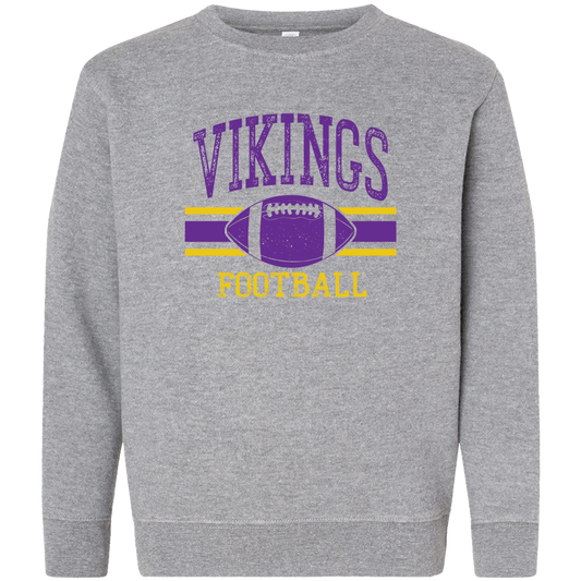 Vikings Football Kids Crew Neck Sweatshirt