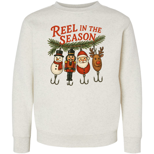Reel Season Kids Crew Neck Sweatshirt