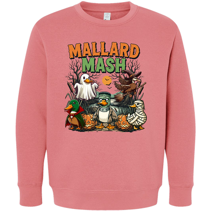 Halloween Mallard Mash Toddler Crew Neck Sweatshirt