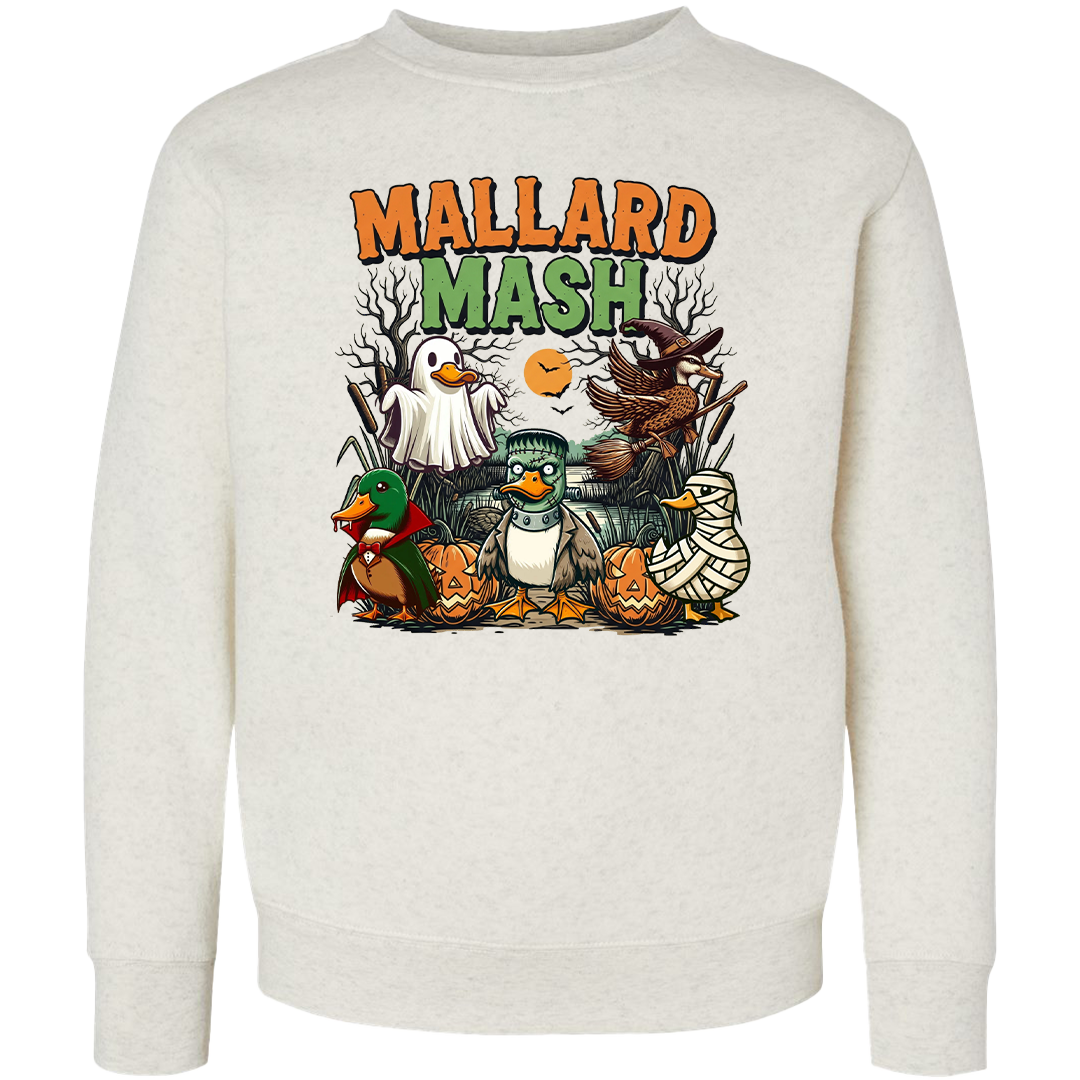 Halloween Mallard Mash Toddler Crew Neck Sweatshirt
