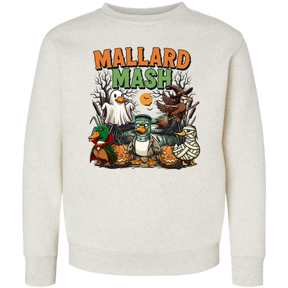 Halloween Mallard Mash Kids Crew Neck Sweatshirt