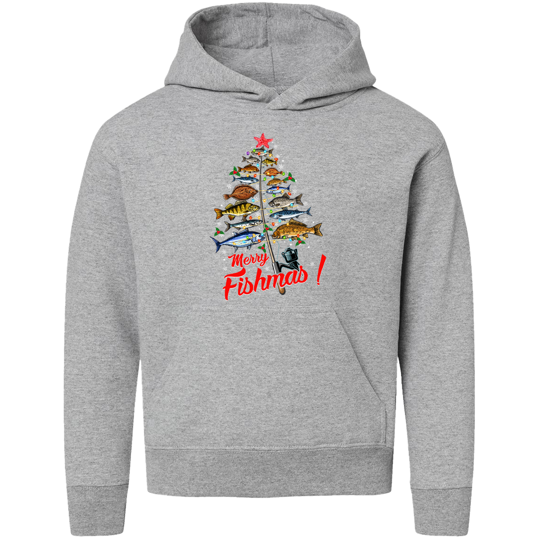 Merry Fishmas Kids Hoodie