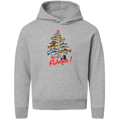 Merry Fishmas Kids Hoodie