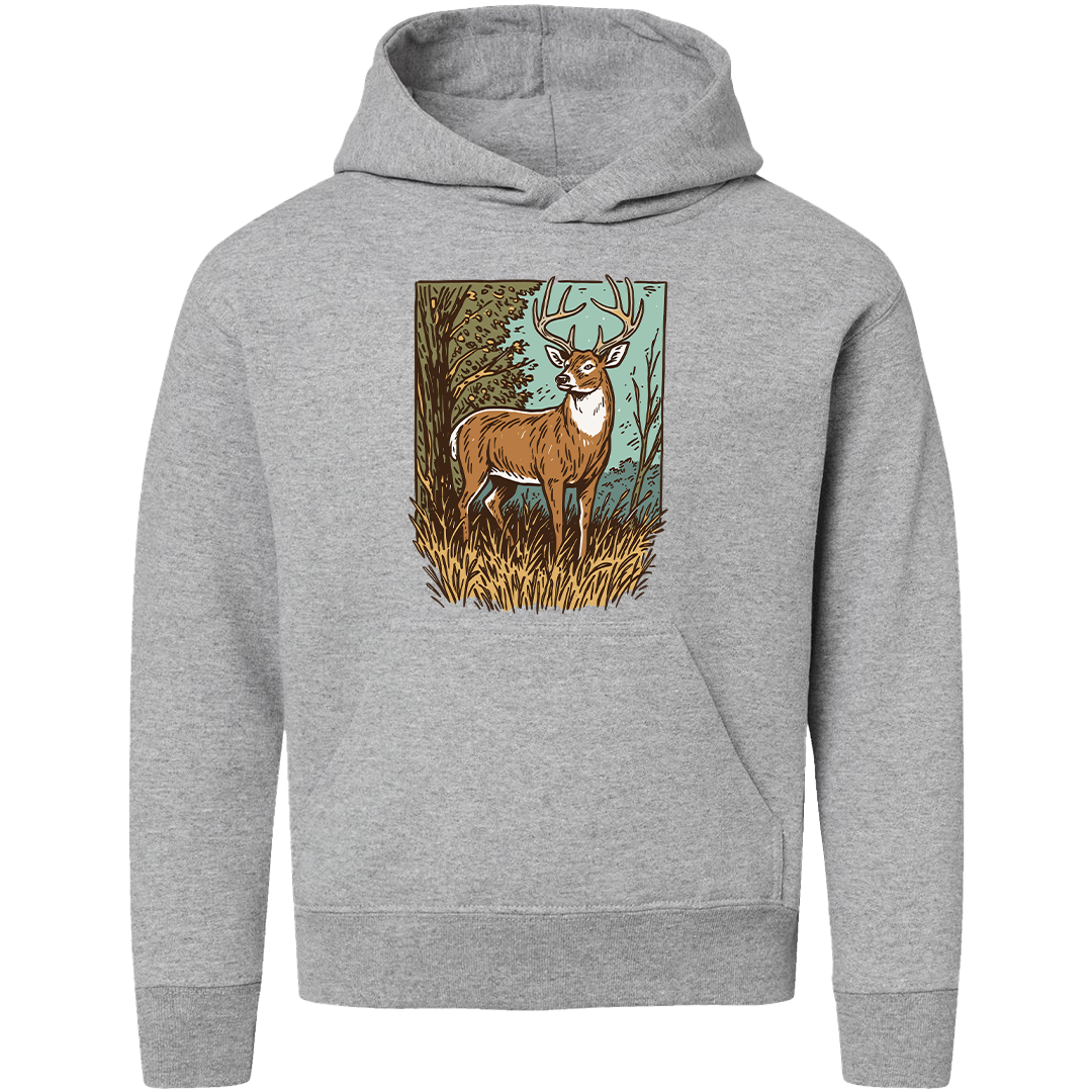 Vintage Deer Kids Hoodie