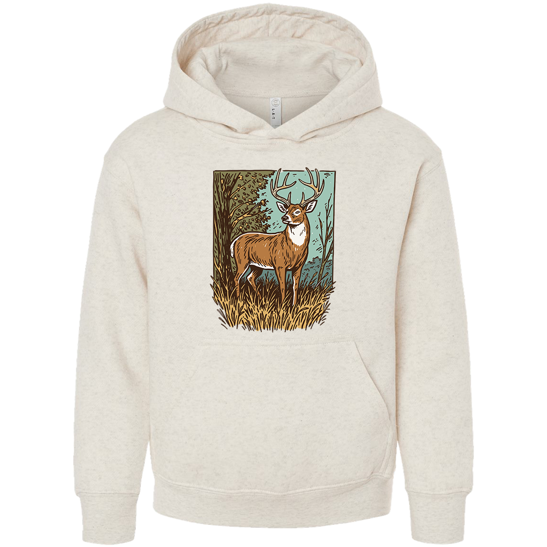 Vintage Deer Kids Hoodie