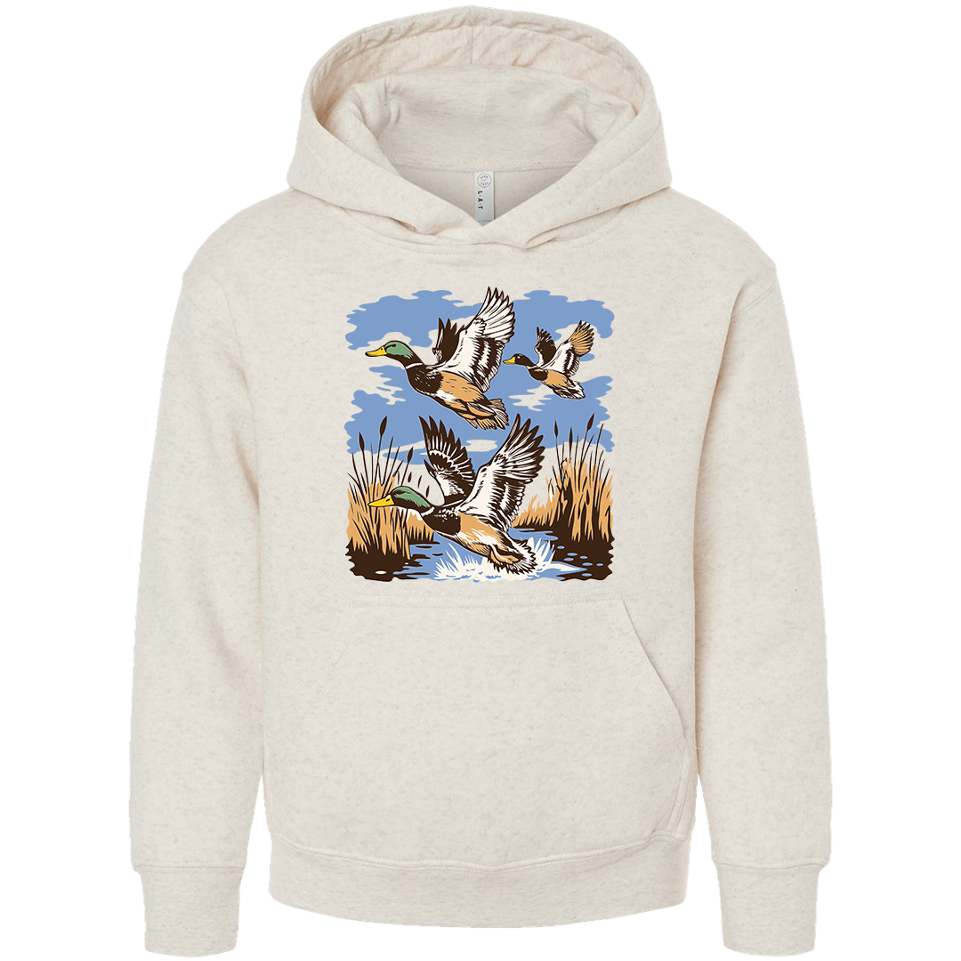 Vintage Ducks Kids Hoodie