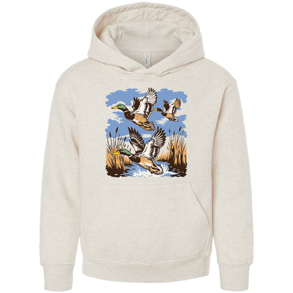 Vintage Ducks Kids Hoodie