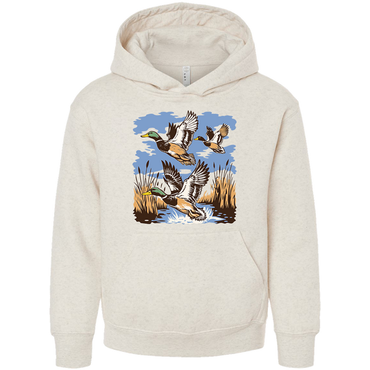 Vintage Ducks Kids Hoodie