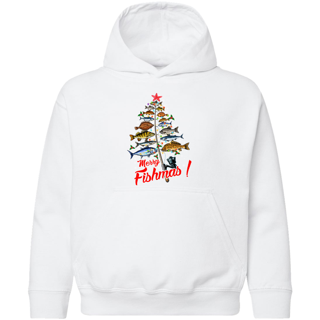 Merry Fishmas Kids Hoodie