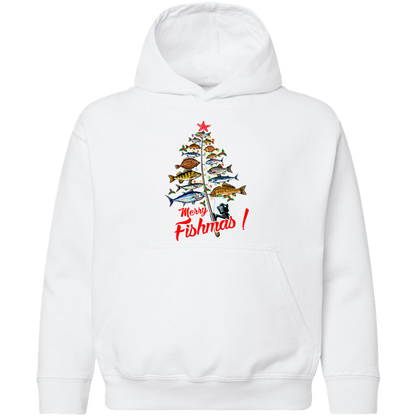 Merry Fishmas Kids Hoodie