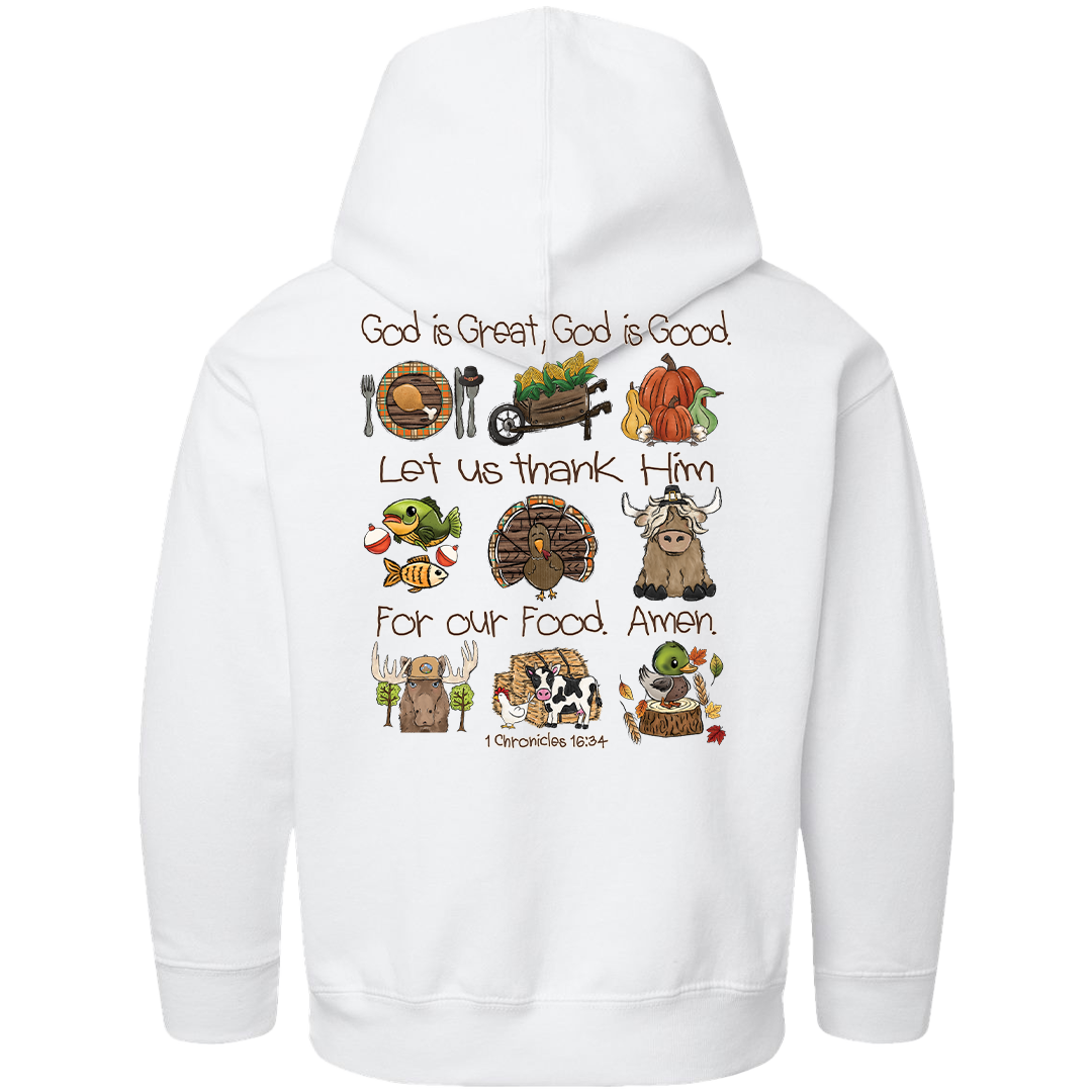 Thanksgiving Blessing Kids Hoodie