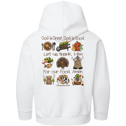 Thanksgiving Blessing Kids Hoodie
