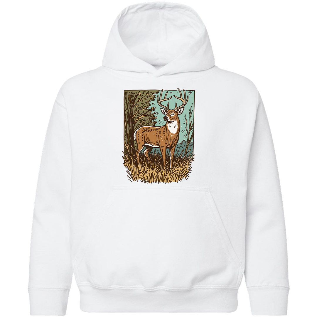Vintage Deer Kids Hoodie