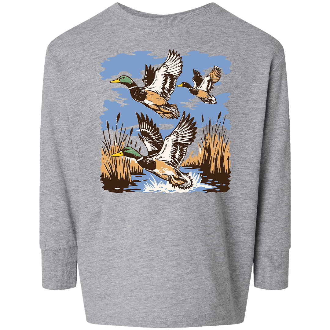 Vintage Ducks Toddler Long Sleeve Tee