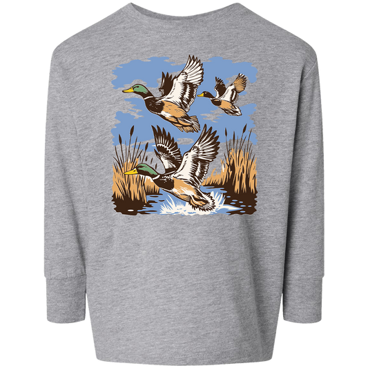 Vintage Ducks Toddler Long Sleeve Tee