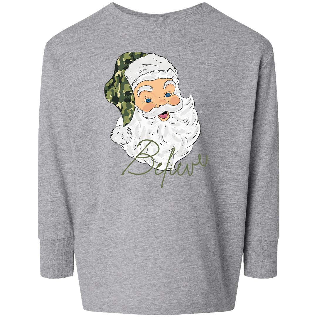 Believe in Santa Kids Long Sleeve Tee