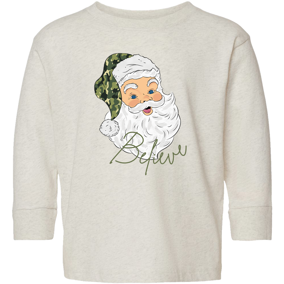 Believe in Santa Kids Long Sleeve Tee