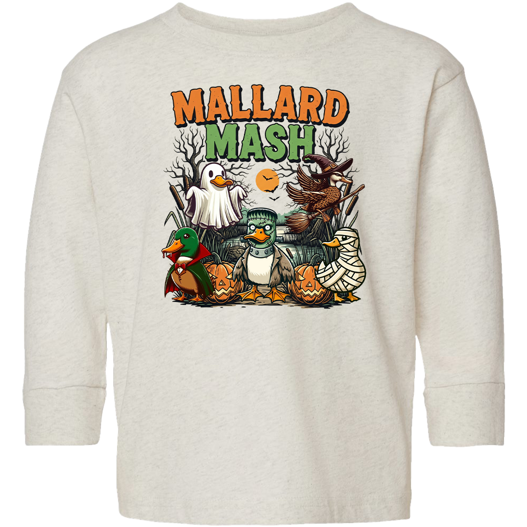 Mallard Mash Kids Long Sleeve Tee