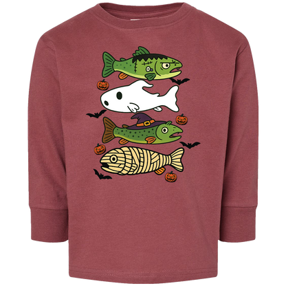 Halloween Fish Kids Long Sleeve Tee