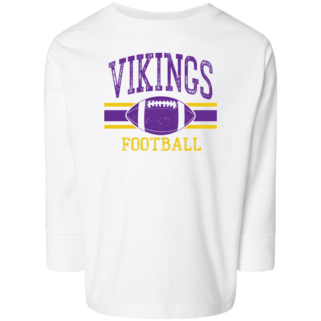 Vikings Football Kids Long Sleeve Tee