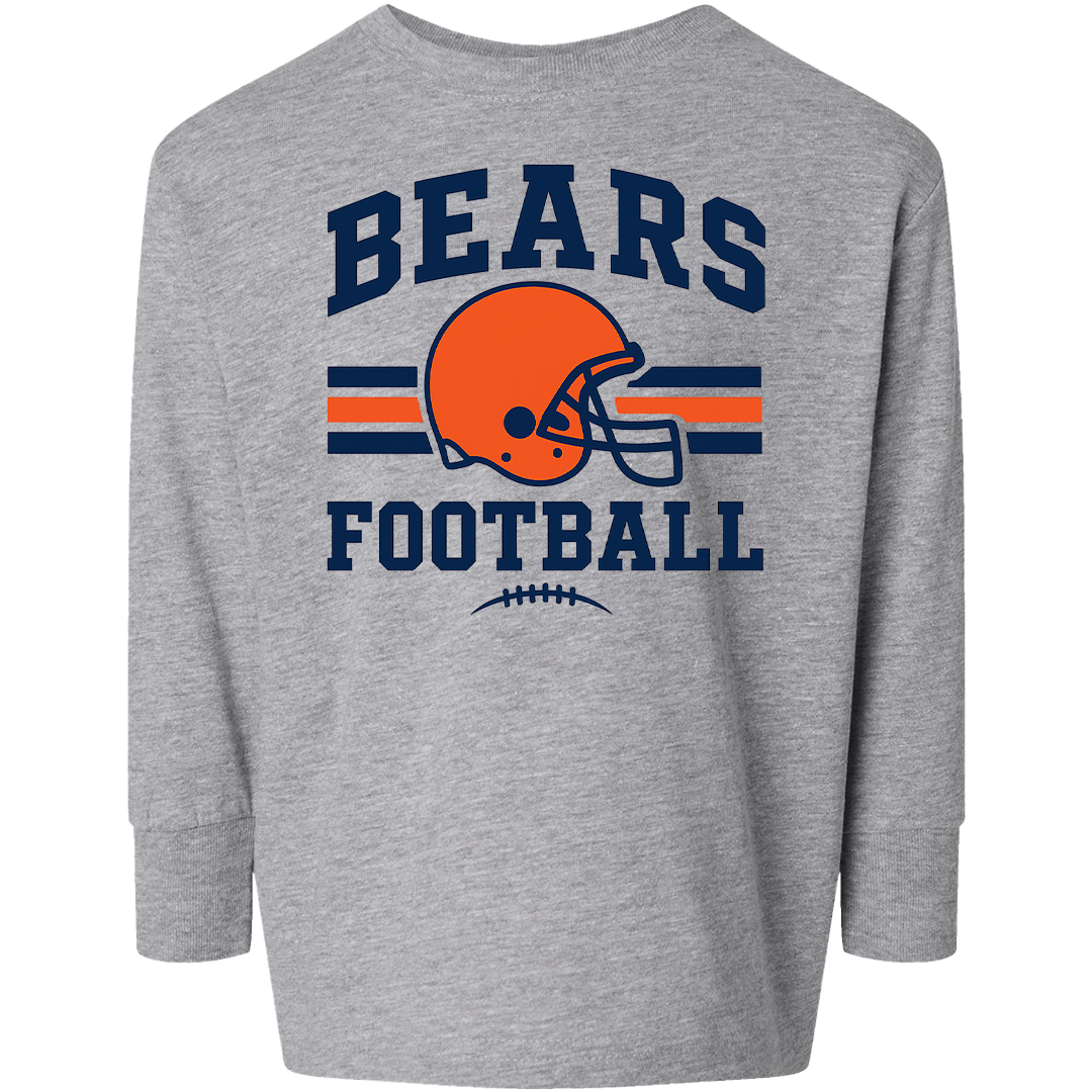Bears Football Kids Long Sleeve Tee