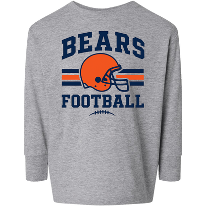 Bears Football Kids Long Sleeve Tee
