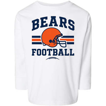 Bears Football Kids Long Sleeve Tee