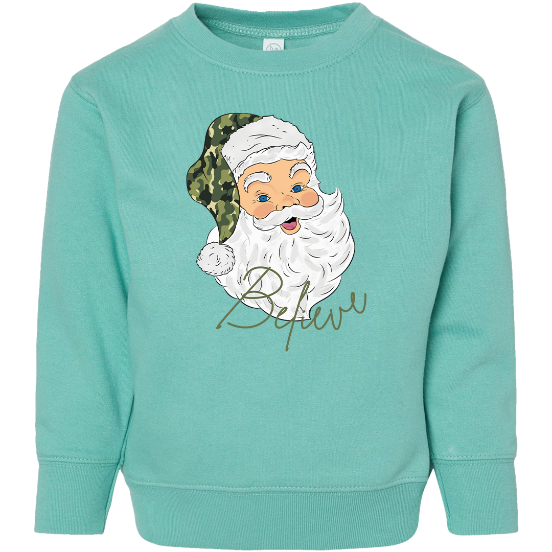 Believe in Santa Toddler Crew Neck Sweatshirt