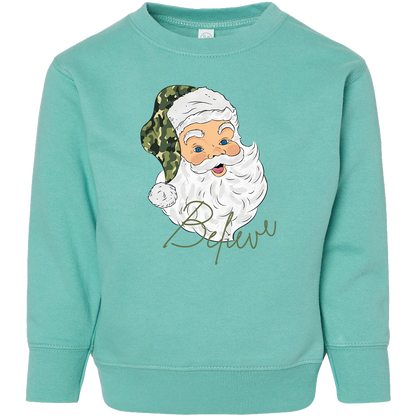 Believe in Santa Toddler Crew Neck Sweatshirt