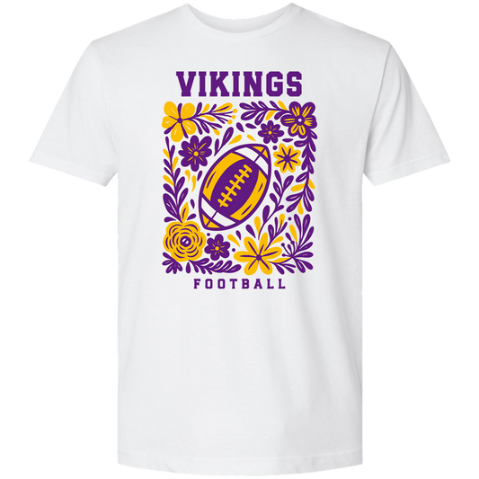Vikings Floral Adult Tee